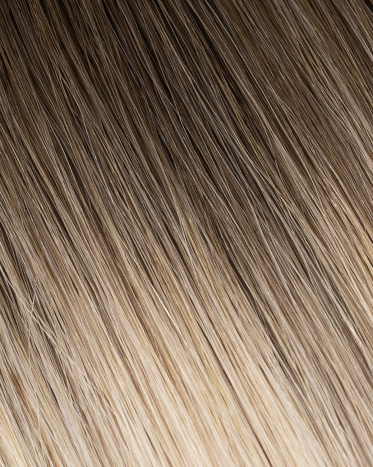 BELLAMI Professional Silk Seam Clip-In, Walnut Brown/Ash Blonde #3/60 Rooted
