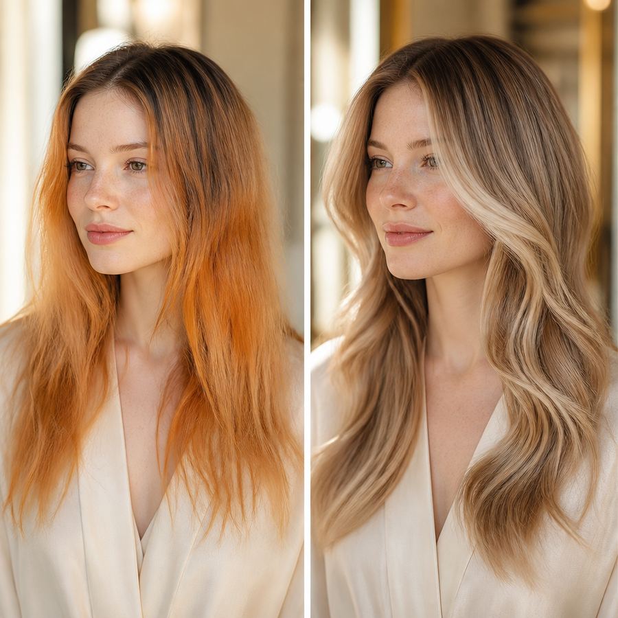 Can a Stylist Fix Orange Hair After a Bad Bleach Job?