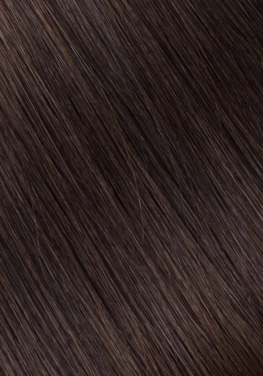 BELLAMI Professional Silk Seam Clip-In, Dark Brown #2 Natural