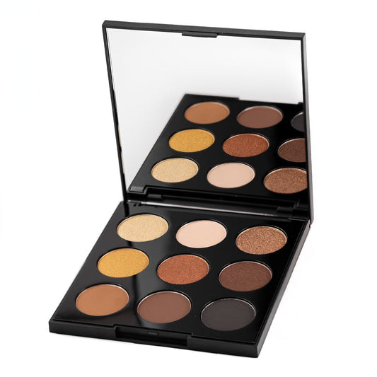 Palladio Ultimate 9 Count Eyeshadow Palette – Golden Sand